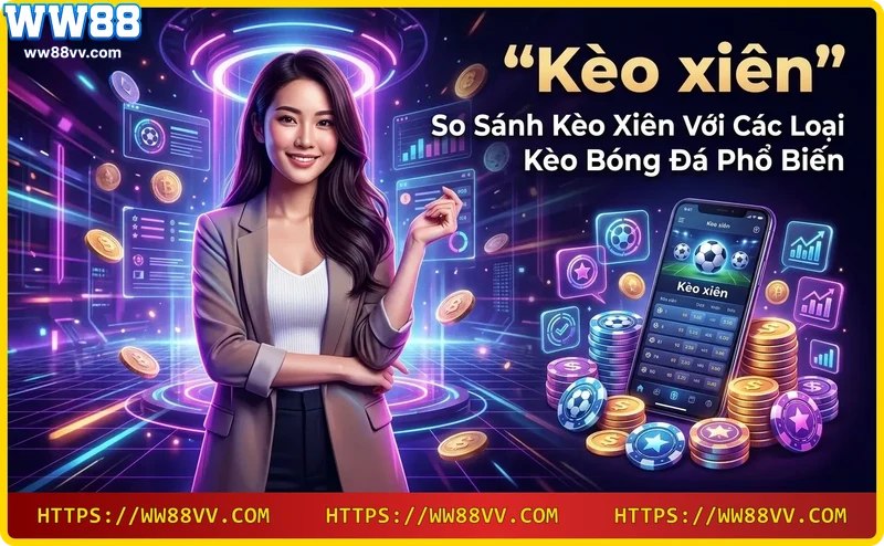 So sánh kèo xiên với kèo châu Á, tài xỉu, 1x2