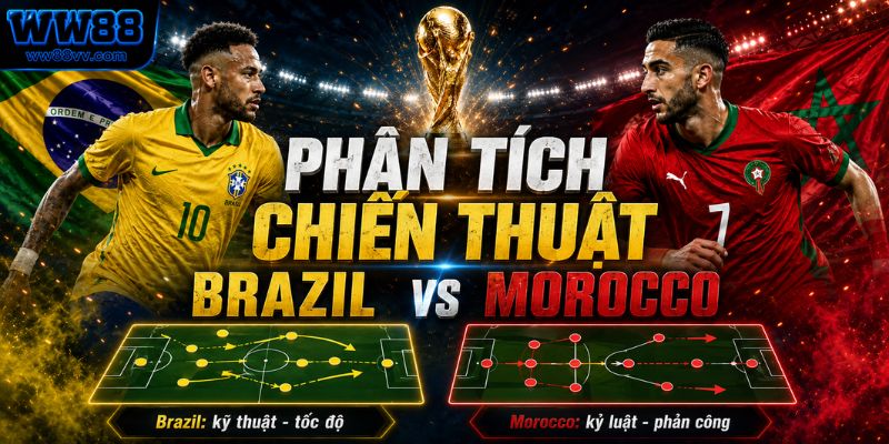 Phân tích chiến thuật Brazil vs Morocco